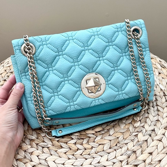 kate spade Handbags - Kate Spade light blue chain strap crossbody shoulder Cynthia purse